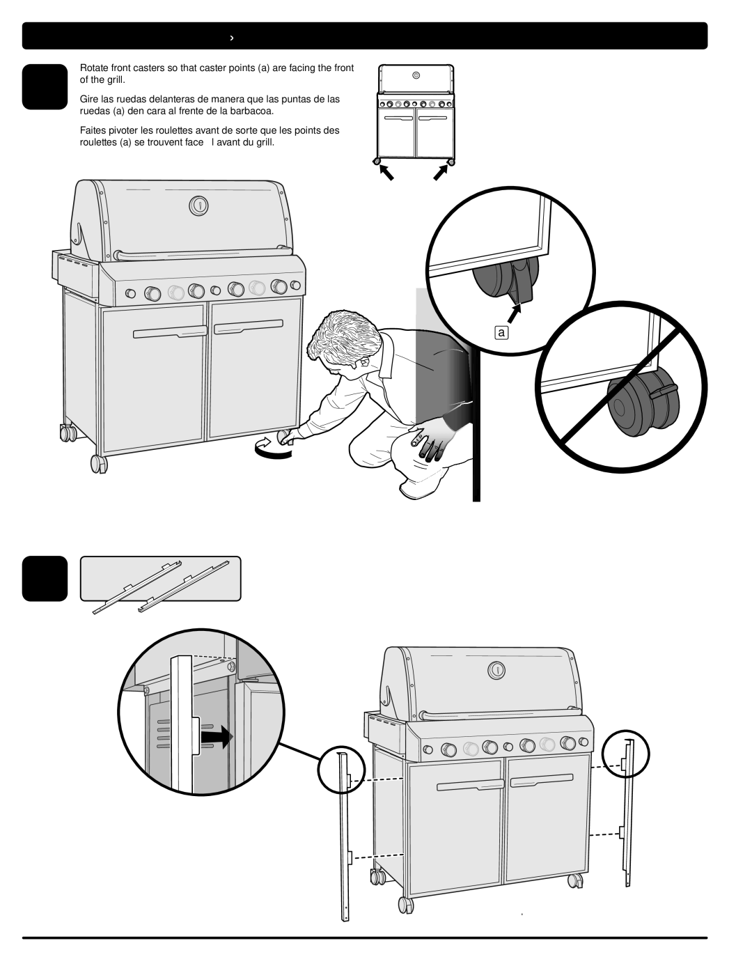 Weber #56580 manual Assembly Ensamblaje Assemblage 