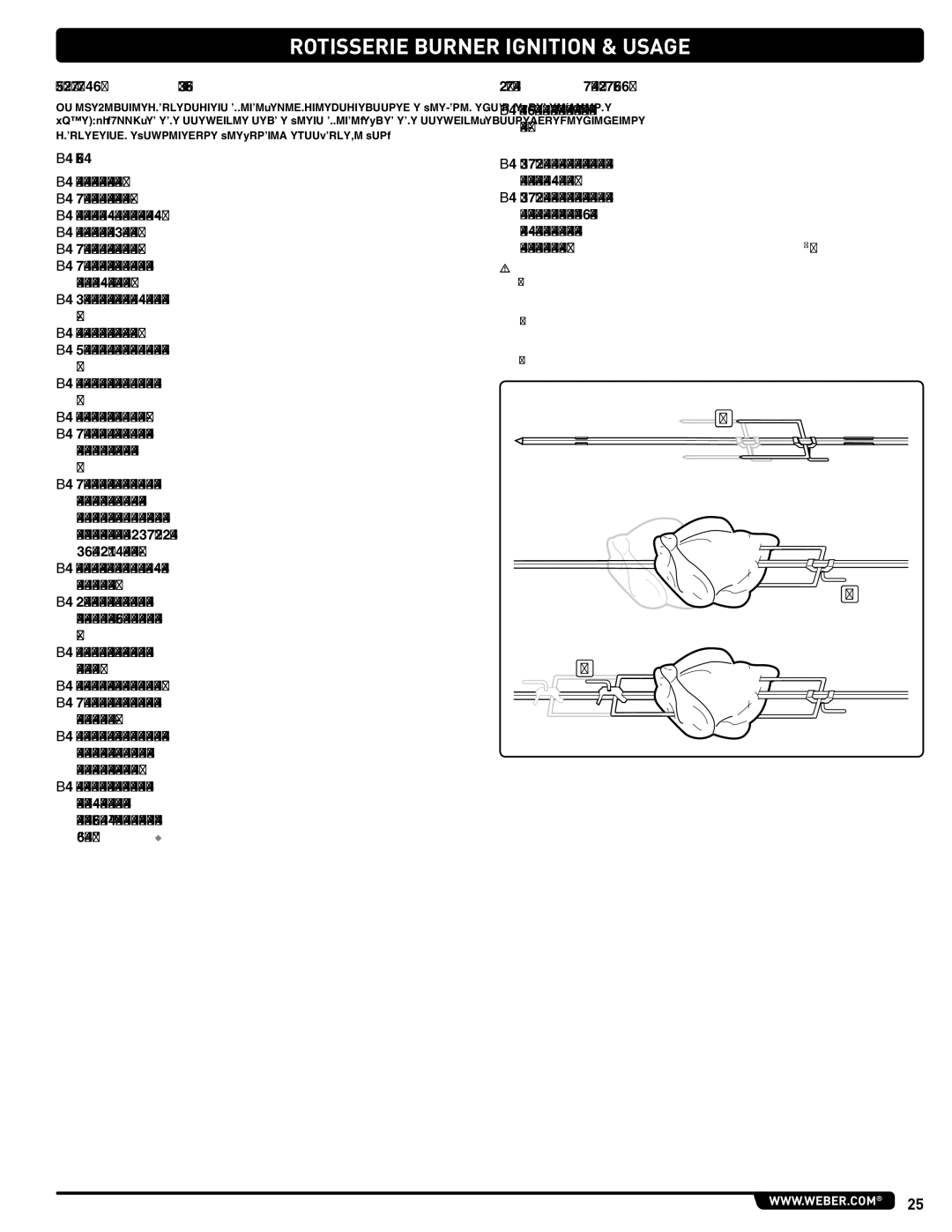 Weber #56580 manual Important Safeguards, Operating the Rotisserie 