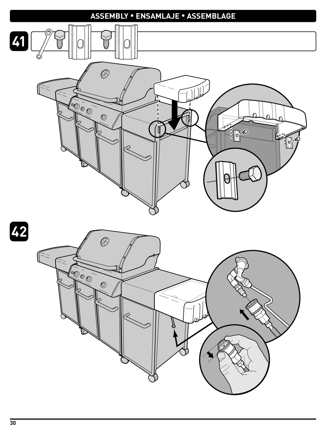 Weber 56733 manual Assembly Ensamlaje Assemblage 