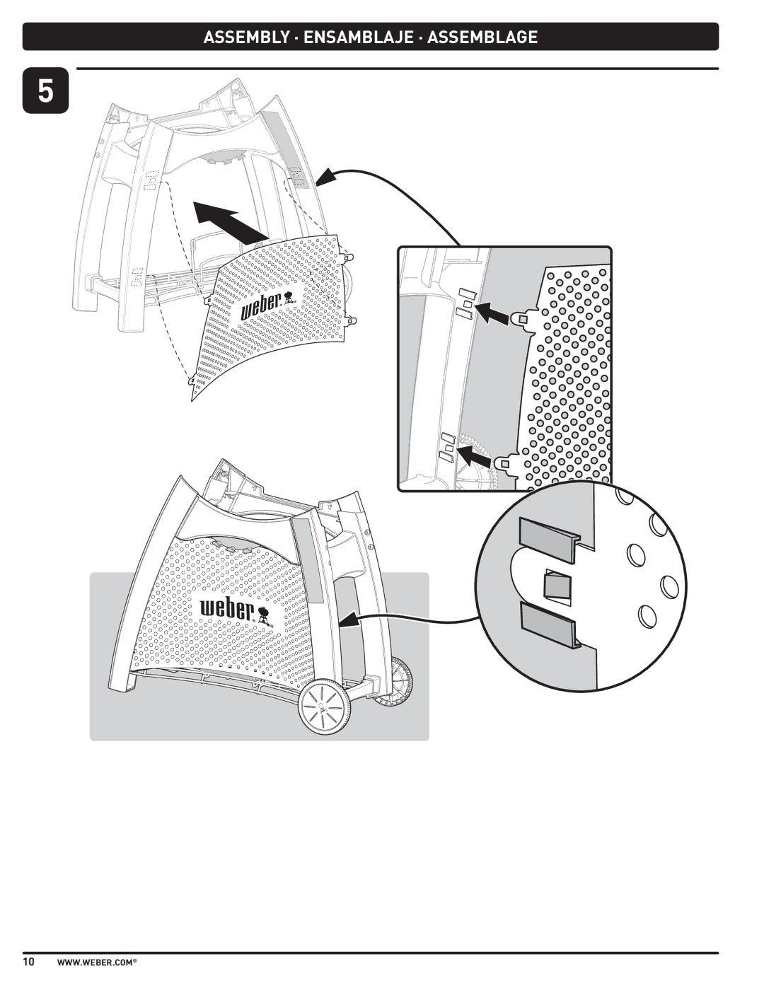 Weber 57515 manual Assembly · Ensamblaje · Assemblage 