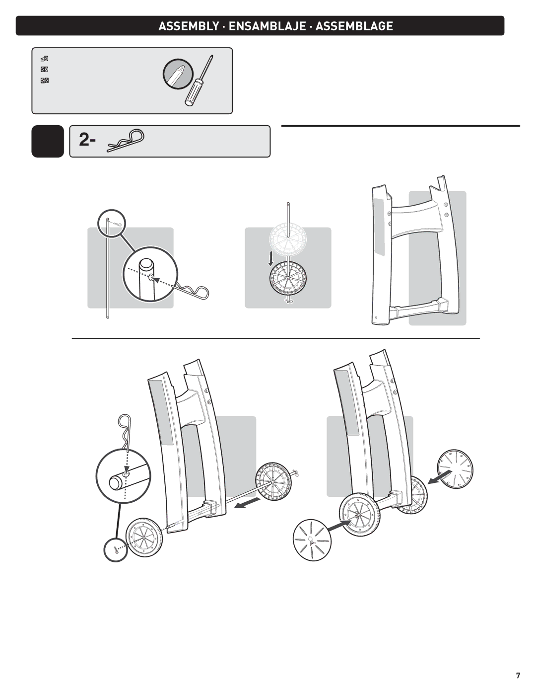 Weber 57515 manual Assembly · Ensamblaje · Assemblage 