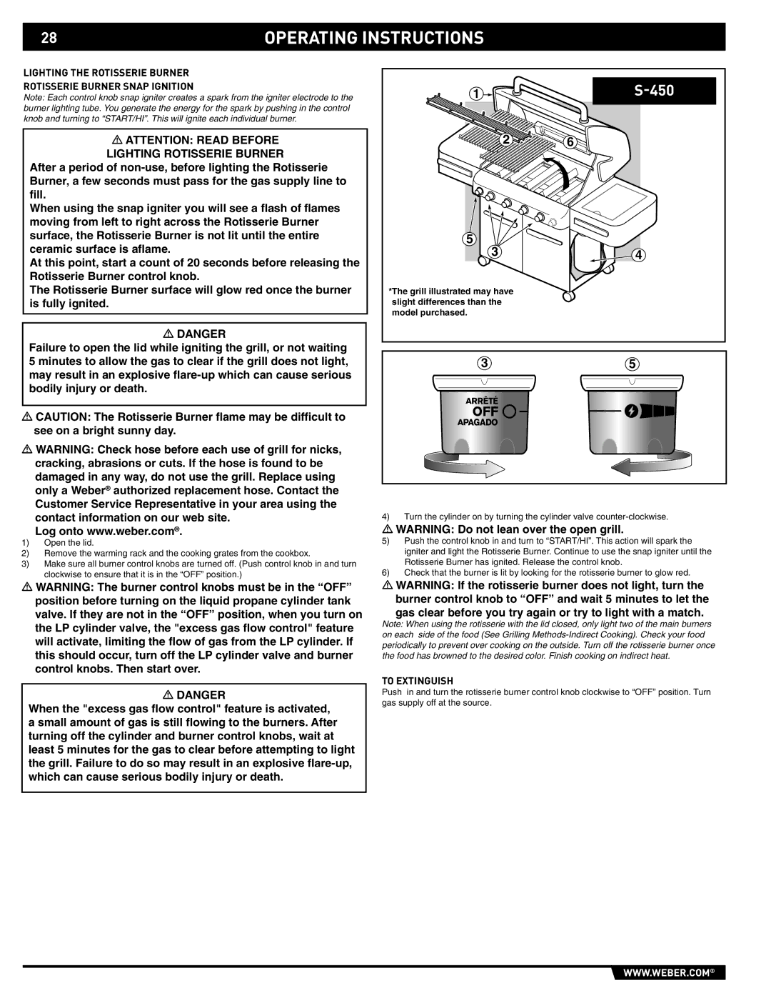 Weber 89559 manual 450 