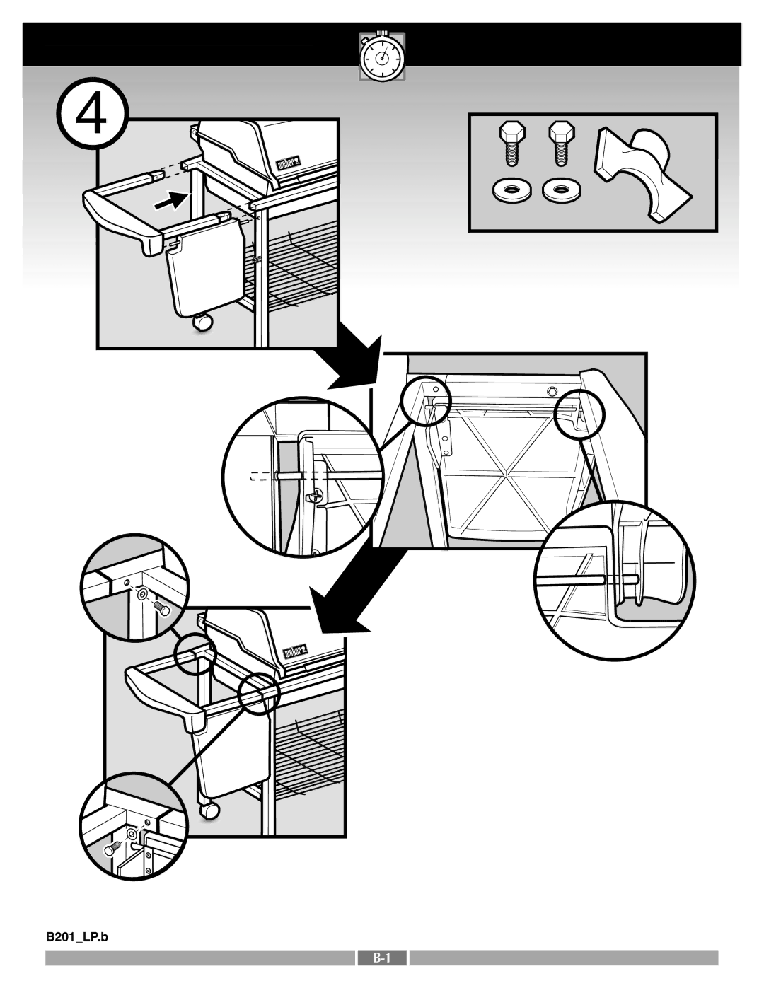 Weber E201.c, A205_LP.c, B201_LP.b, D201_LP.c, Ba201.c, C201_LP.c manual B201LP.b 