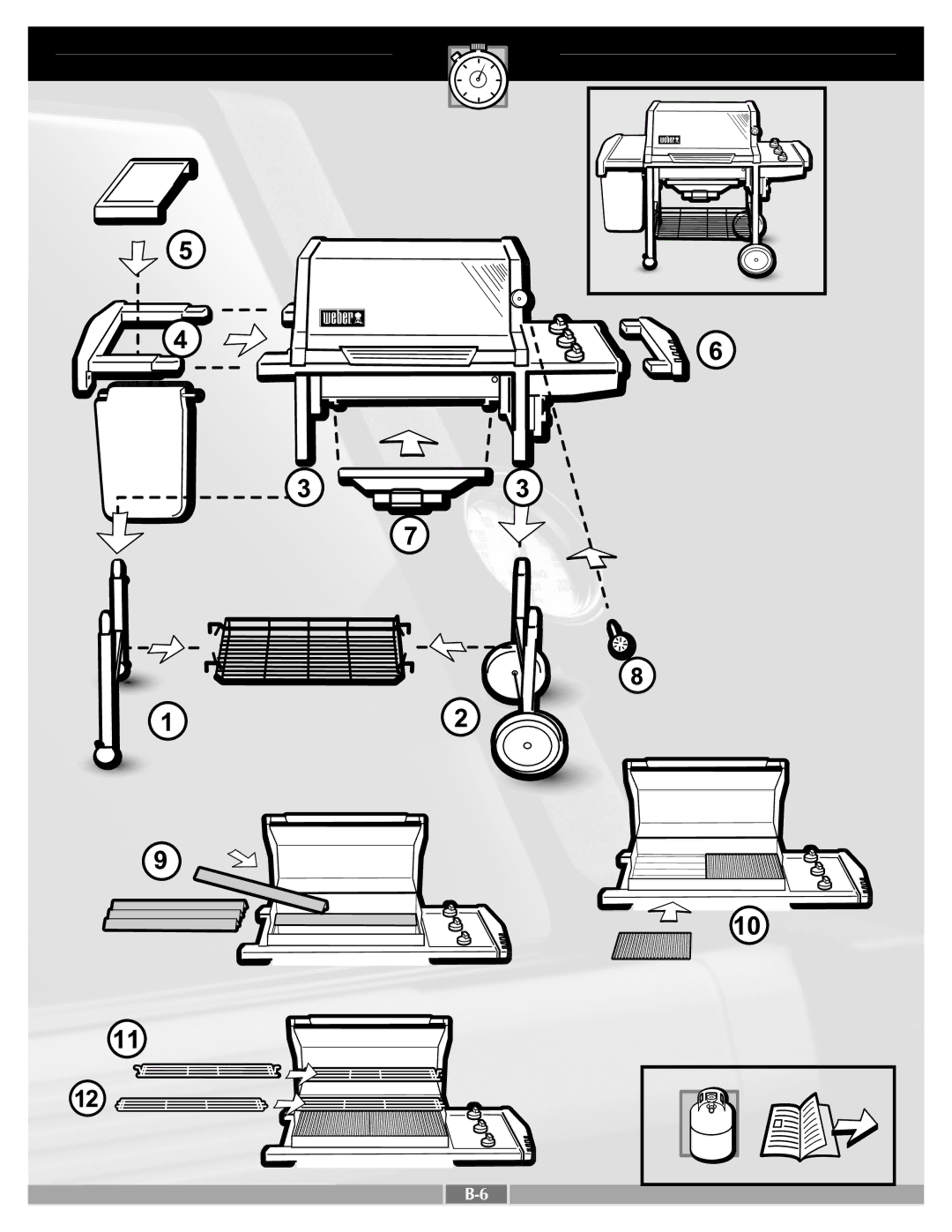 Weber D201_LP.c, A205_LP.c, B201_LP.b, E201.c, Ba201.c, C201_LP.c manual 