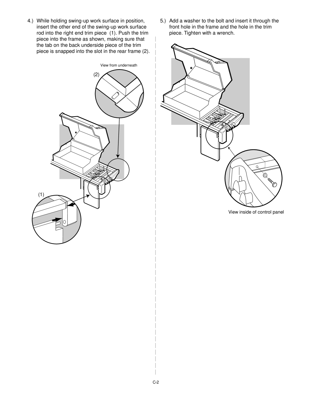 Weber B067.E, A101.c, genesis silver b natural gas grill manual View inside of control panel 