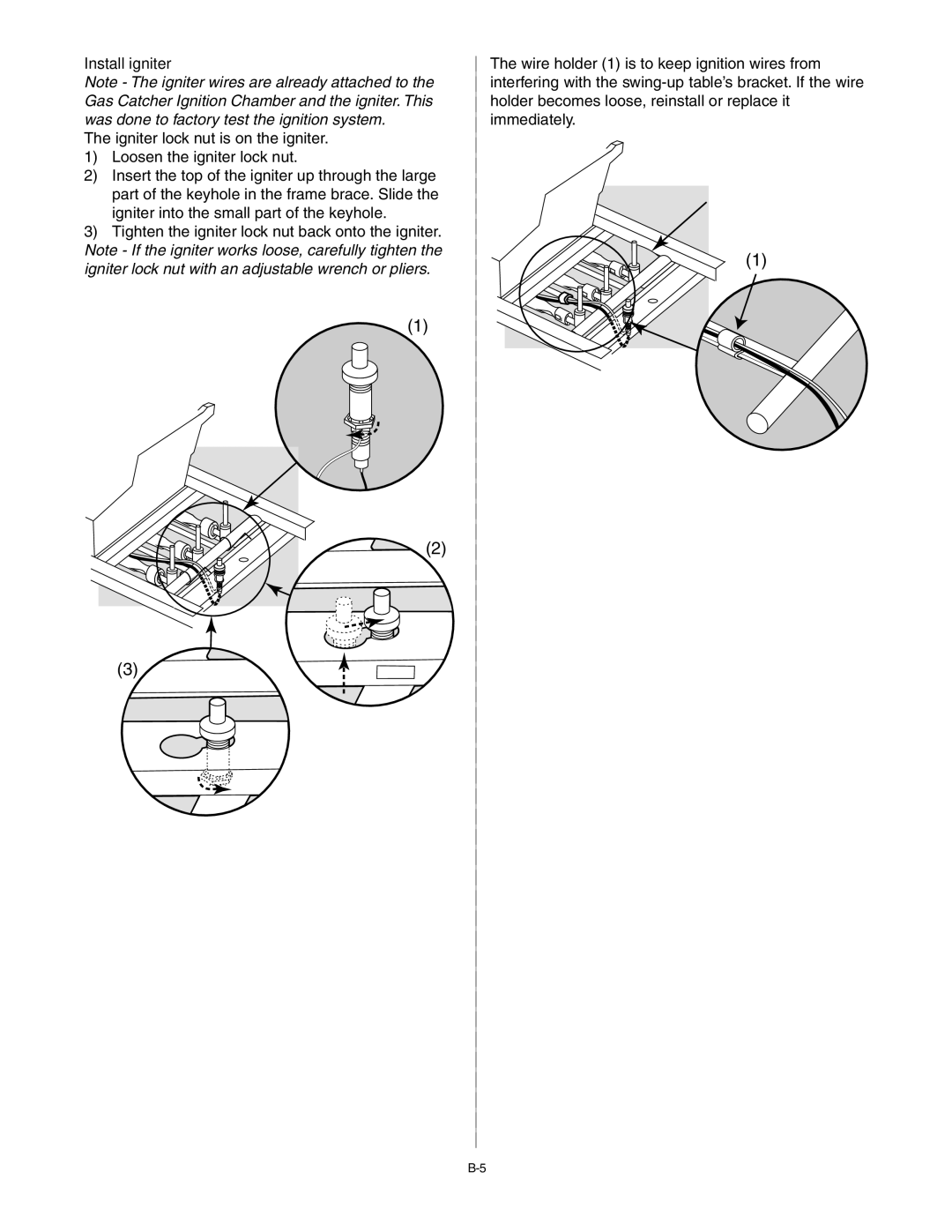 Weber B067.E, C052.C, A101.c manual Install igniter 