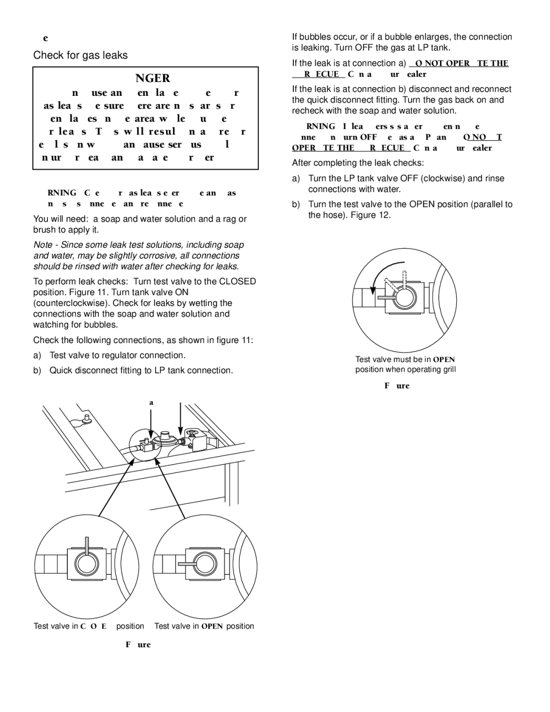 Weber Burner owner manual Check for gas leaks, BARBECUE. Contact your dealer 