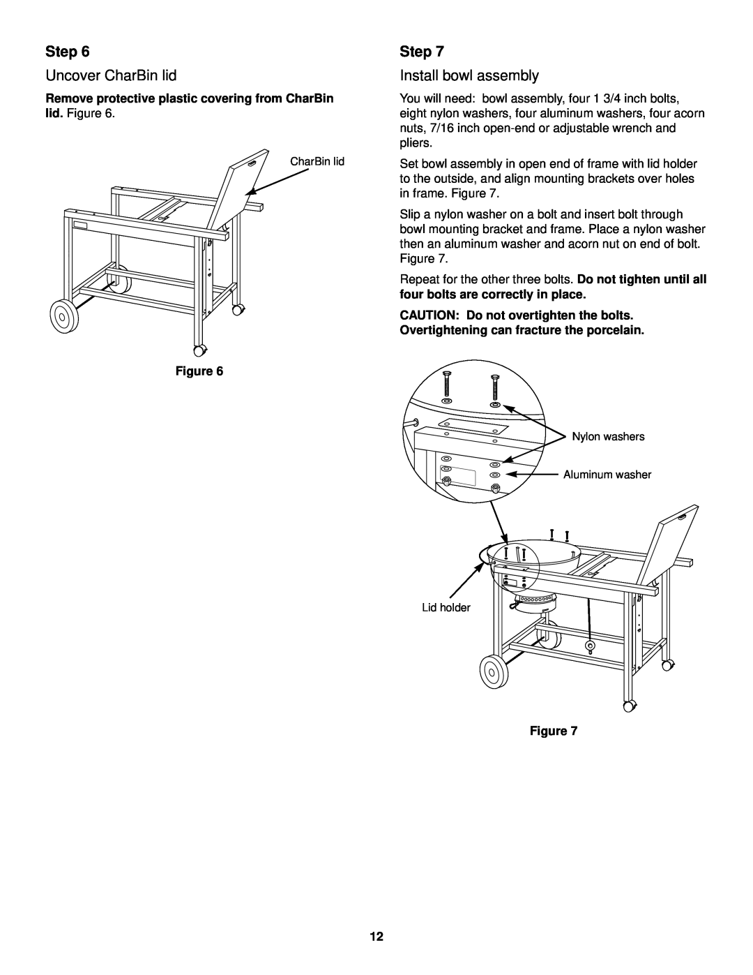Weber Burner owner manual Step, four bolts are correctly in place 