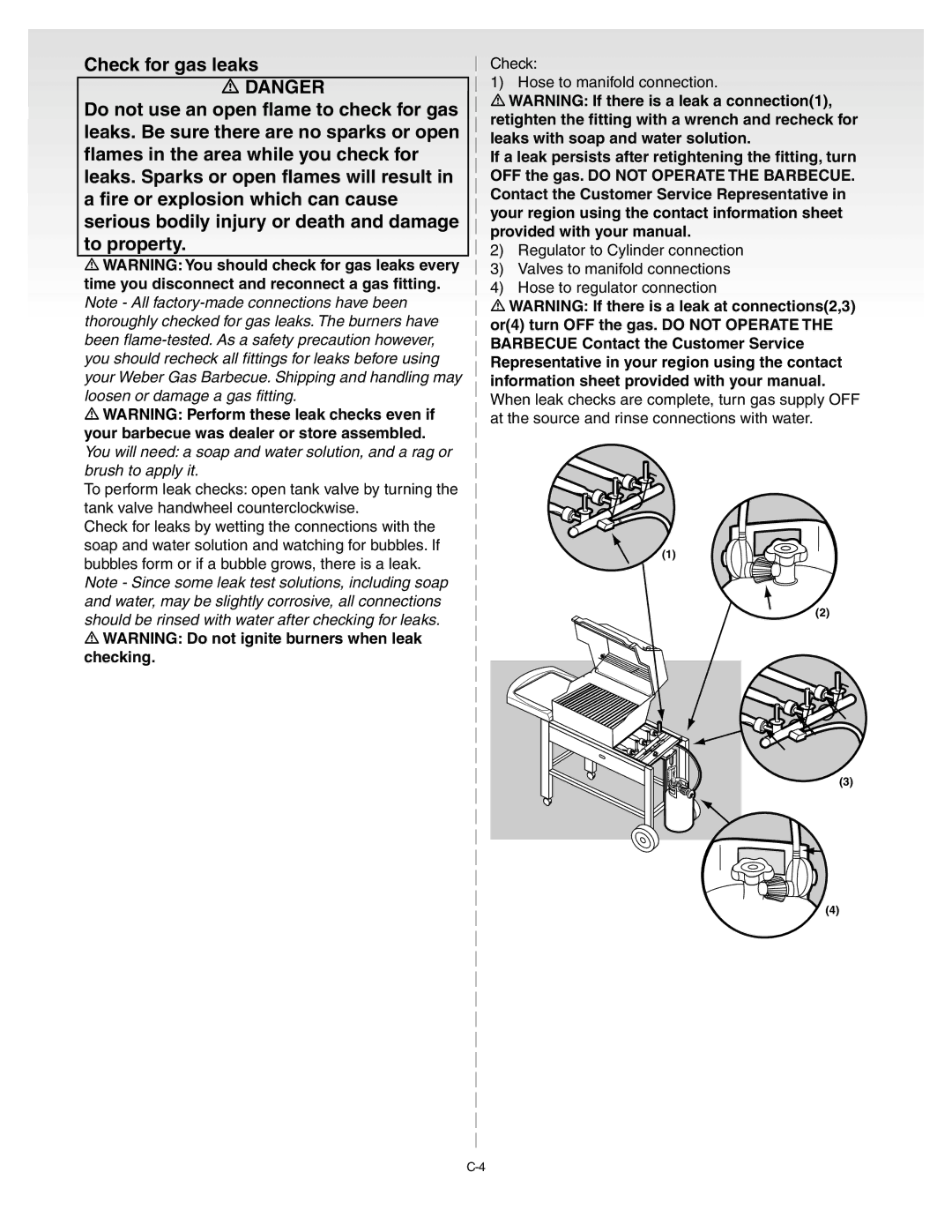 Weber C016.C, B018.A, D002.G, A127.C manual 