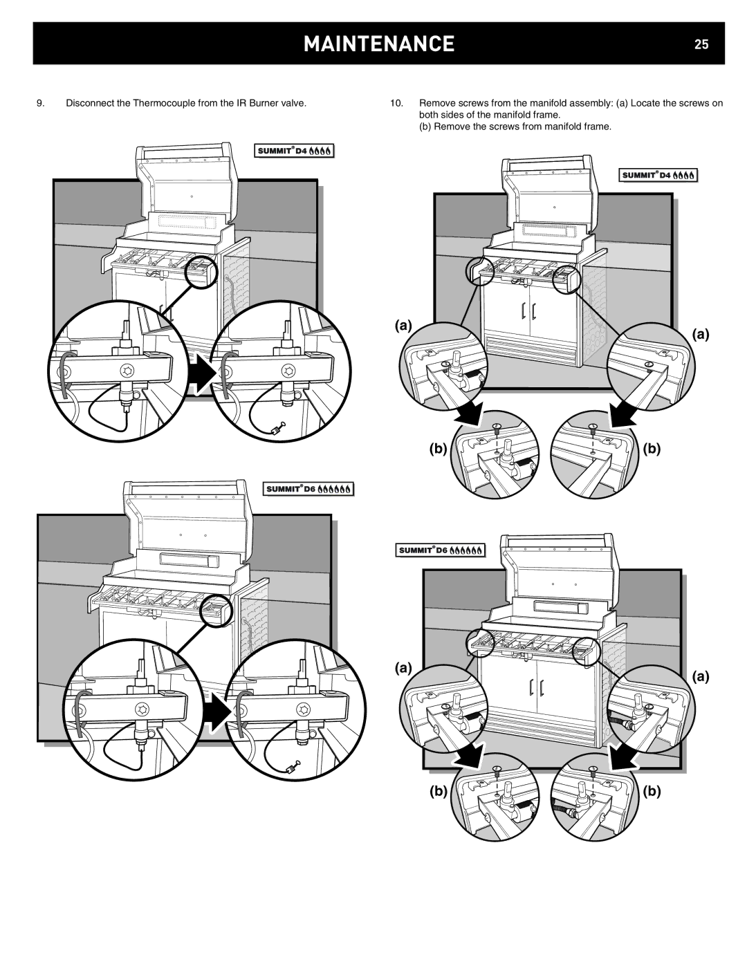 Weber D4, D6 manual MAINTENANCE25 