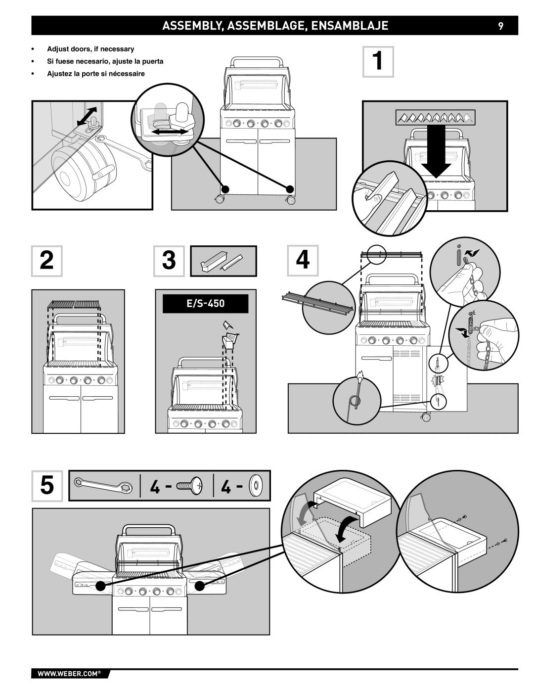 Weber E/S-420 manual ASSEMBLY, ASSEMBLAGE, Ensamblaje 