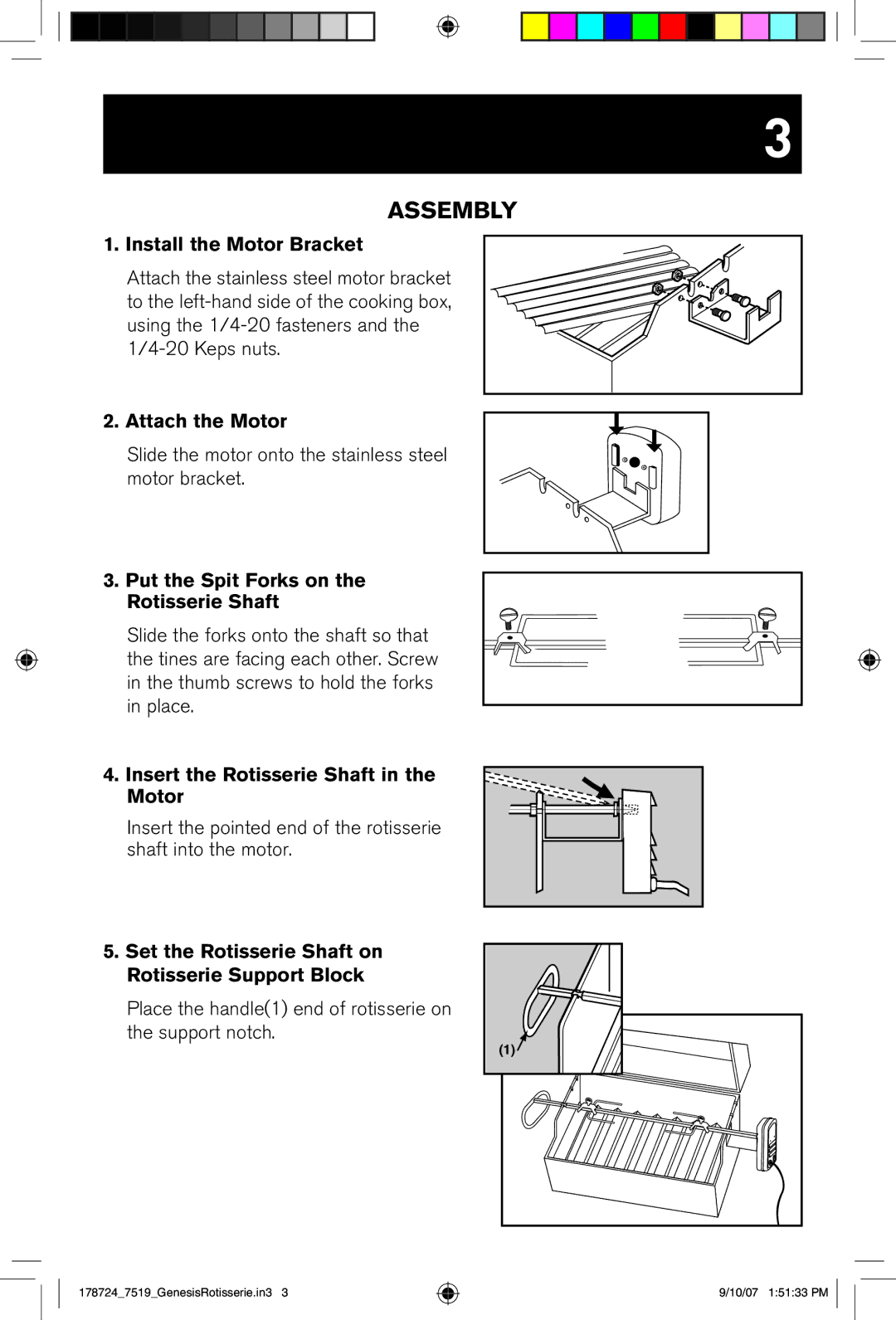 Weber E/S Series manual Assembly 