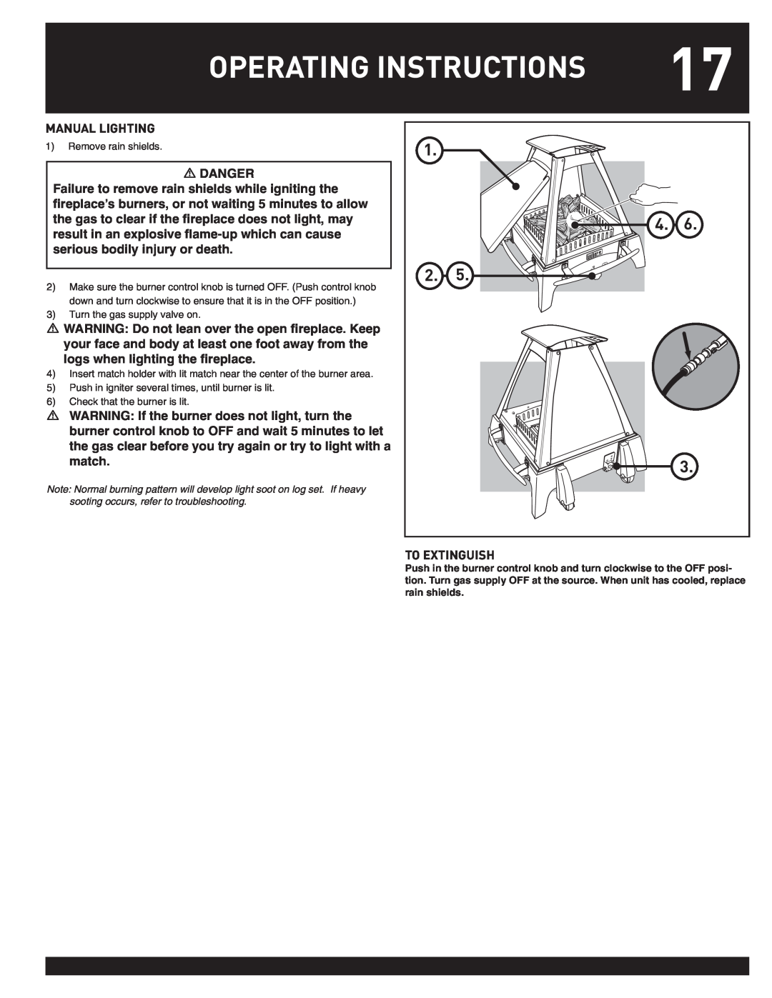 Weber FLAME manual Operating Instructions, Manual Lighting 