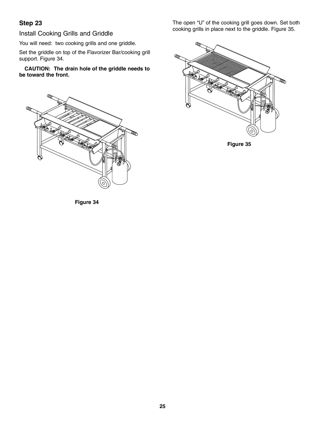 Weber FT 600 owner manual Install Cooking Grills and Griddle 