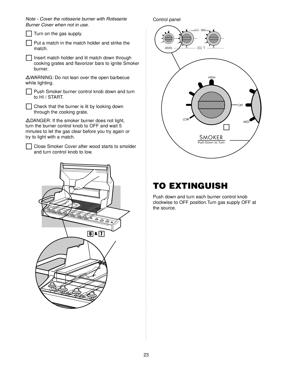 Weber Gas Burner manual To Extinguish 