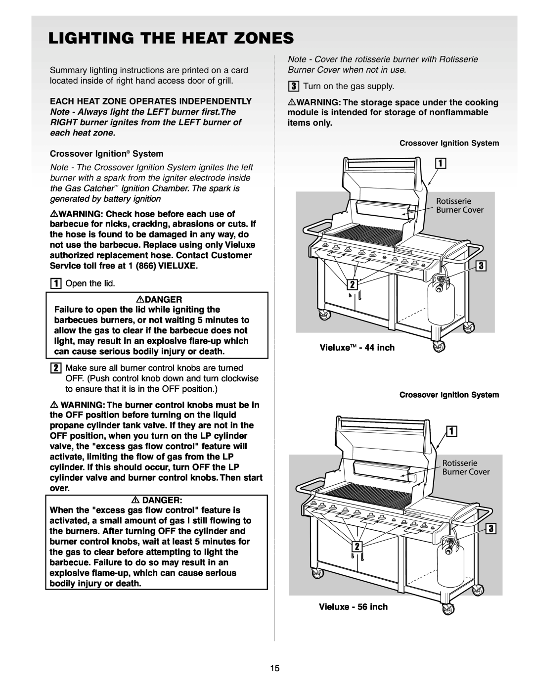 Weber Gas Burner manual Lighting The Heat Zones 