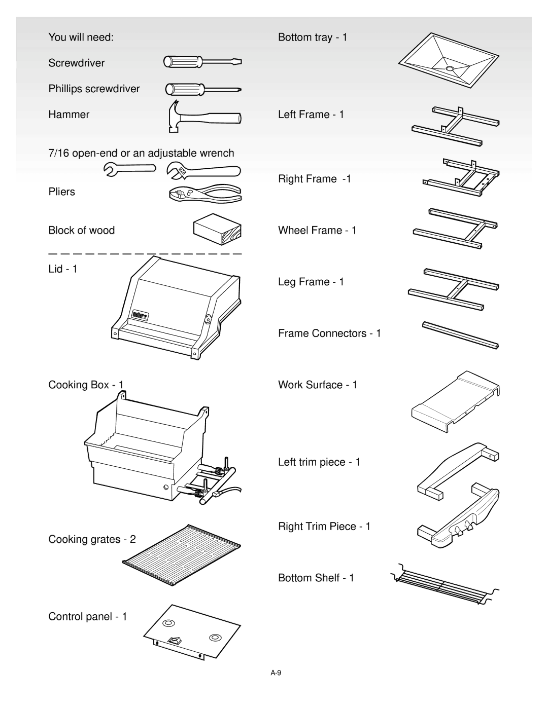 Weber Gas Grill manual 