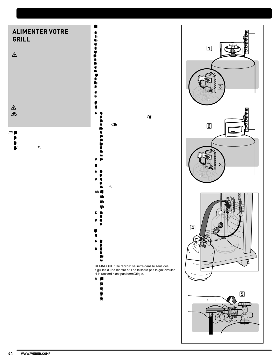 Weber PL - PG. 59 57205 manual Installation ET Retrait DE LA Bouteille DE PL, Alimenter Votre Grill 