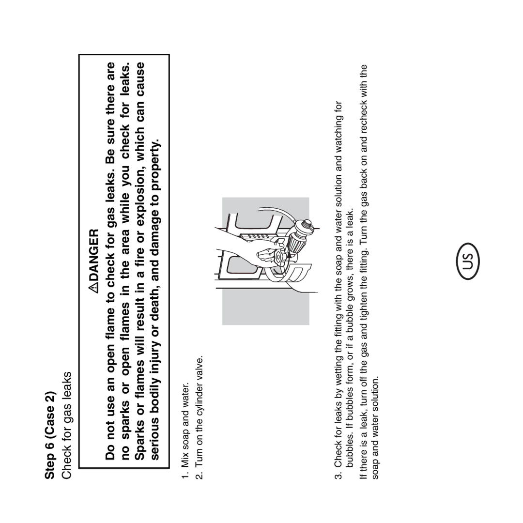 Weber Hose and Regulator Replacement, QCC1 manual Check for gas leaks 