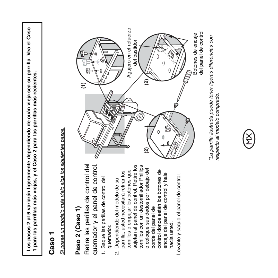 Weber QCC1, Hose and Regulator Replacement manual Paso 2 Caso 