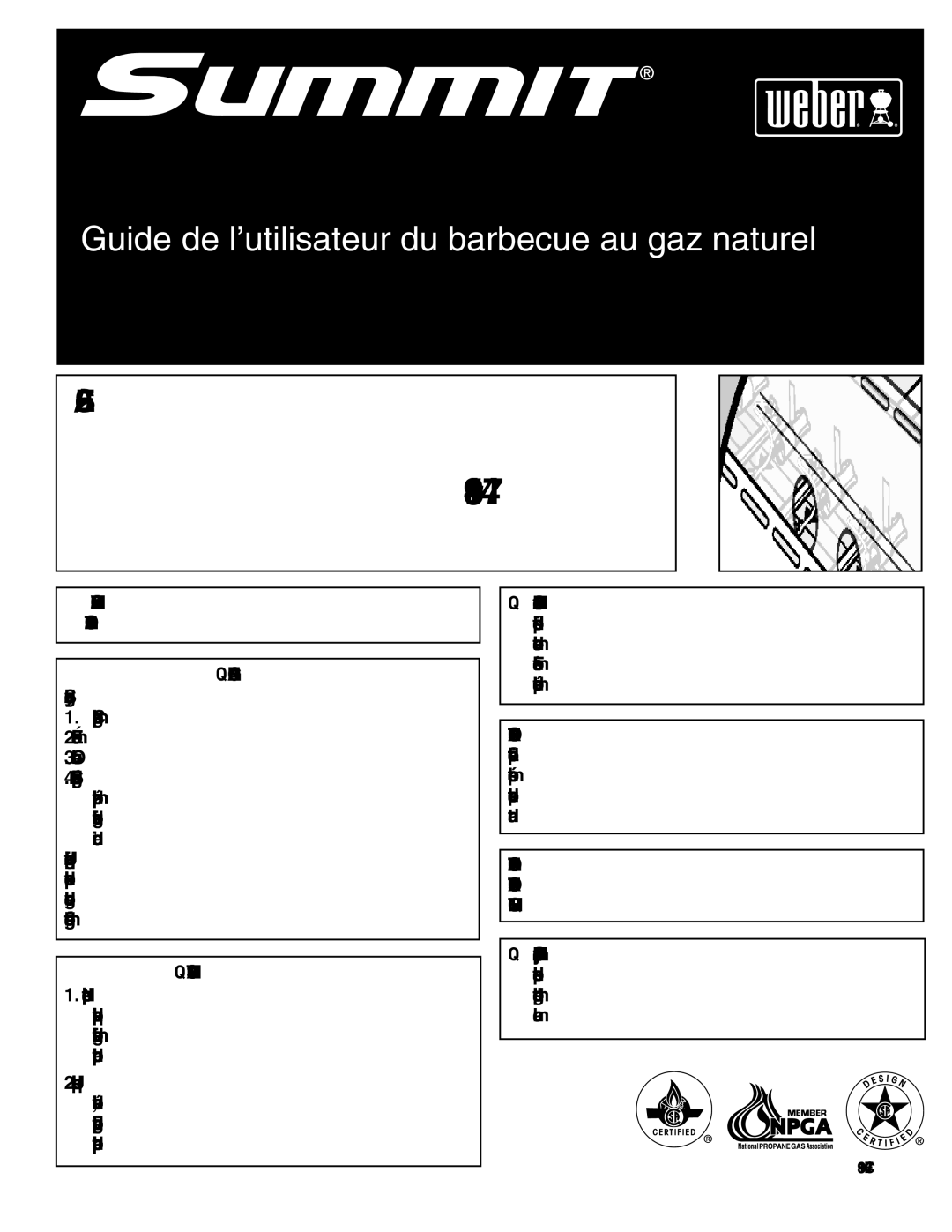 Weber S-620TM manual Barbecue à gaz 