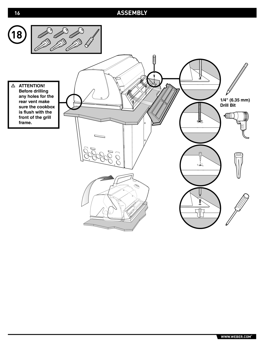 Weber S-660TM, S-460TM manual 16ASSEMBLY 