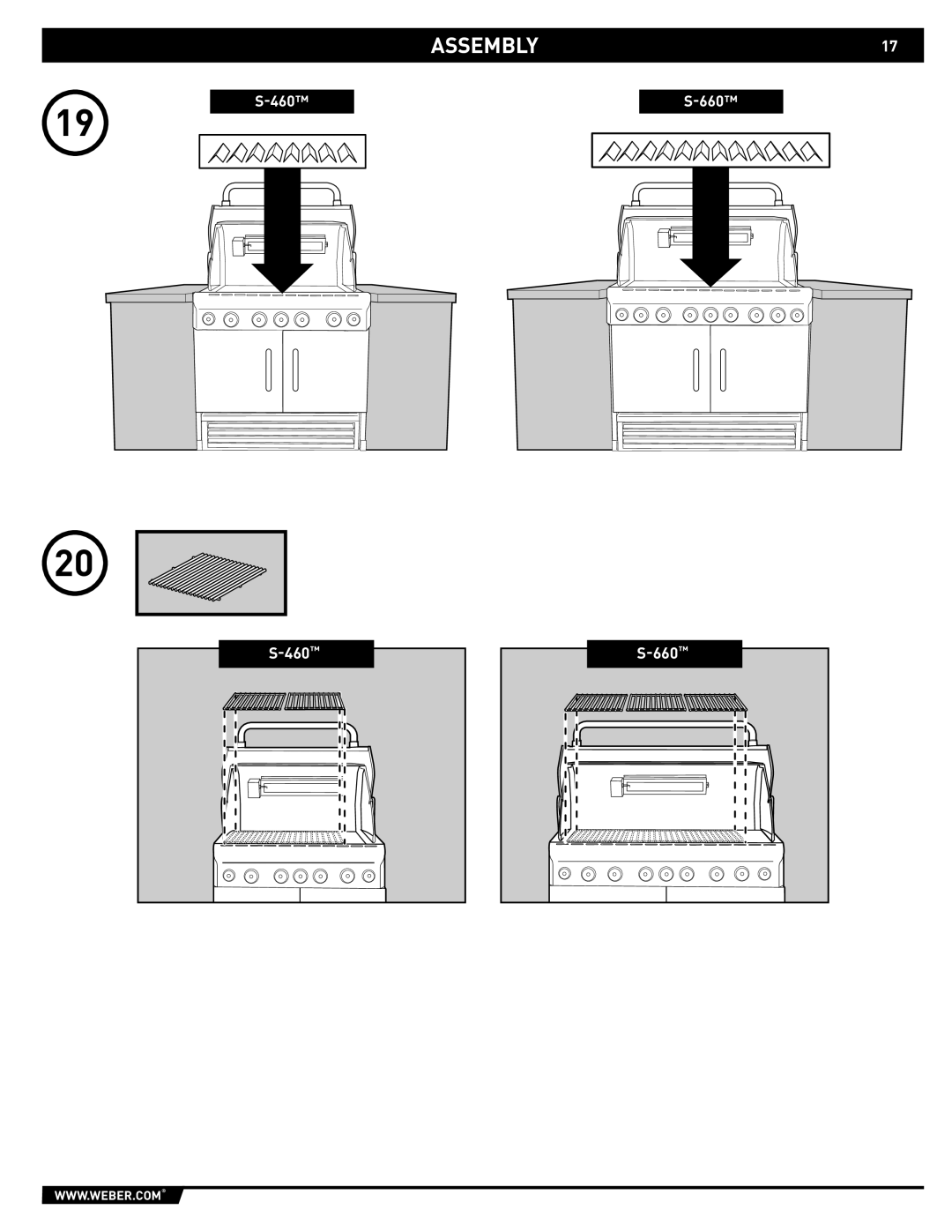 Weber S-460TM, S-660TM manual ASSEMBLY17 