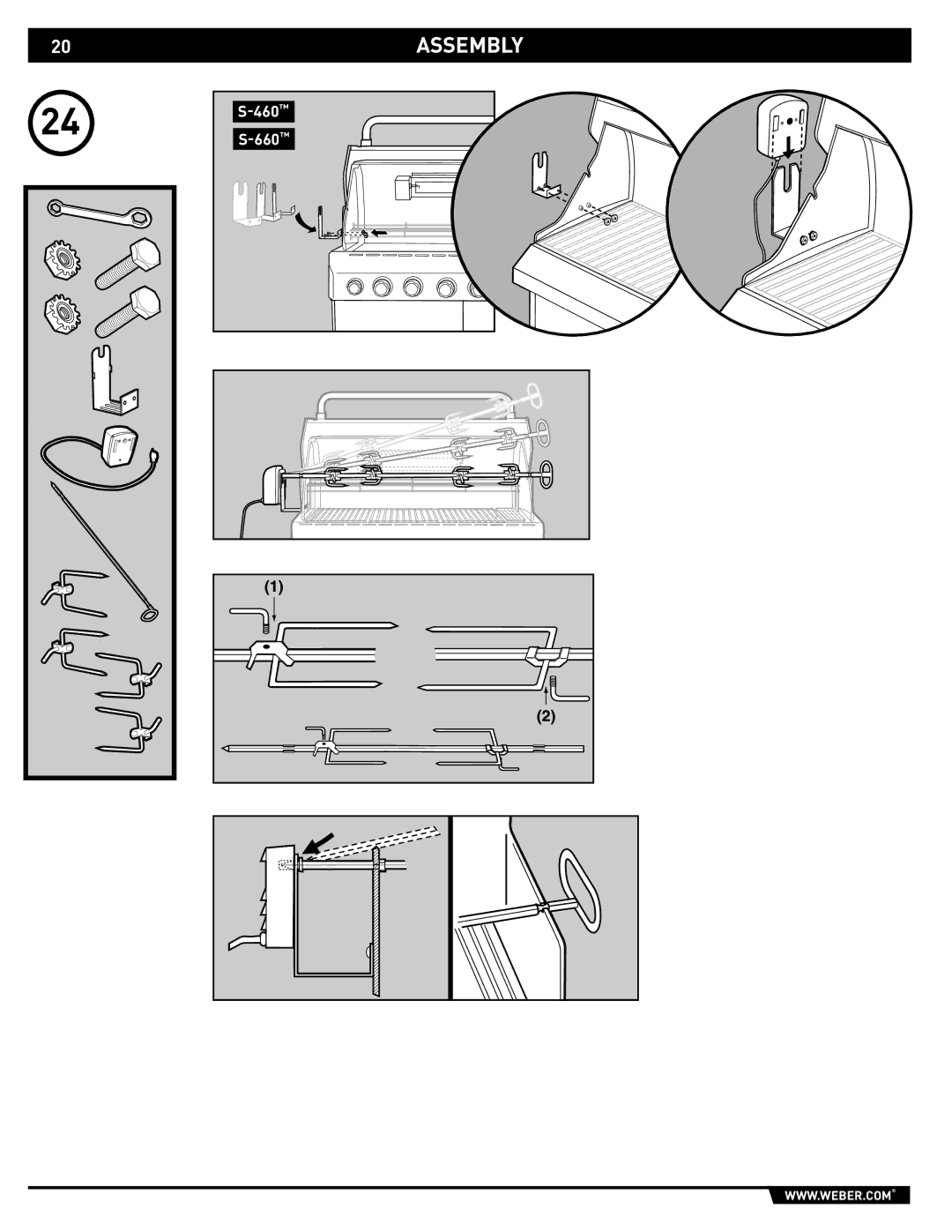 Weber S-660TM, S-460TM manual Assembly 