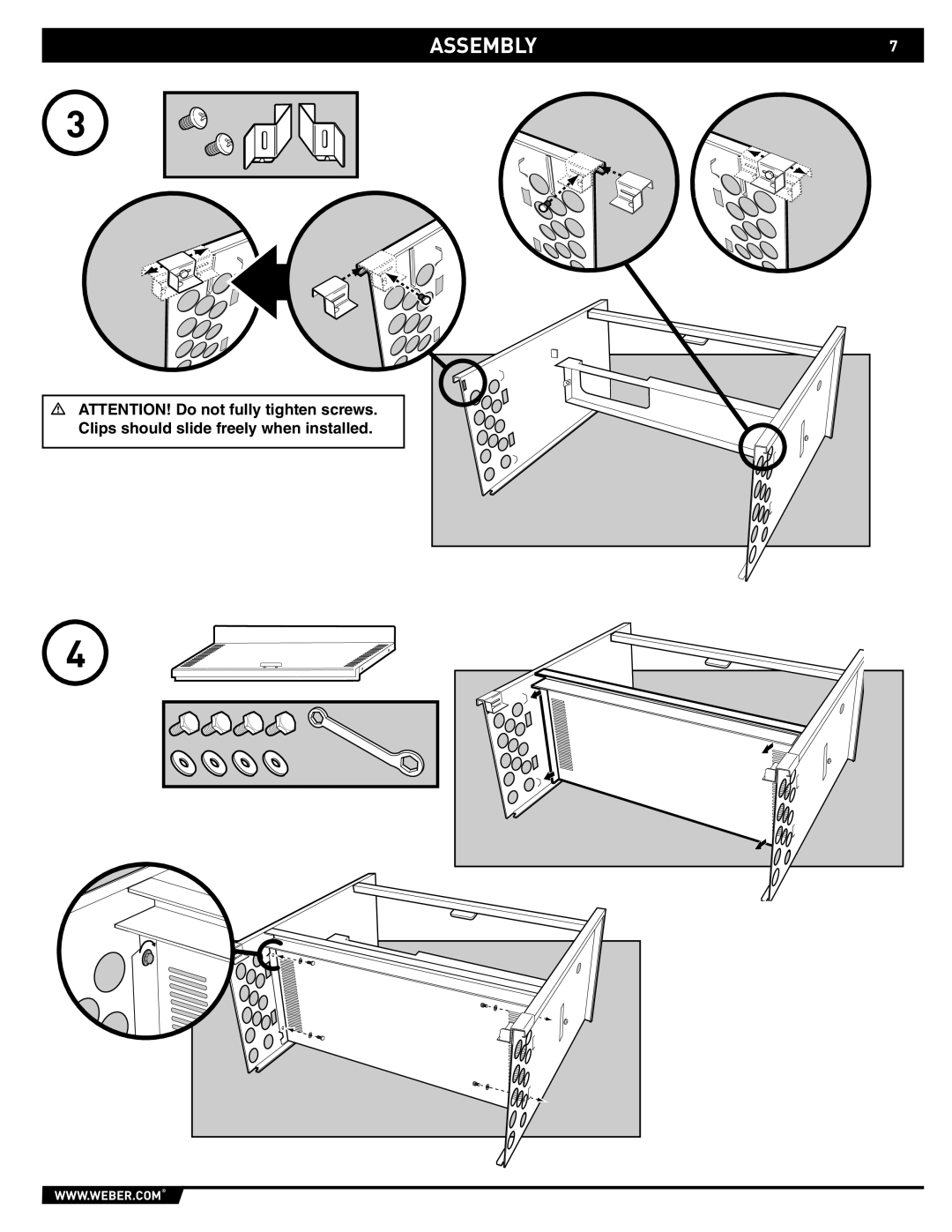 Weber S-460TM, S-660TM manual ASSEMBLY7 