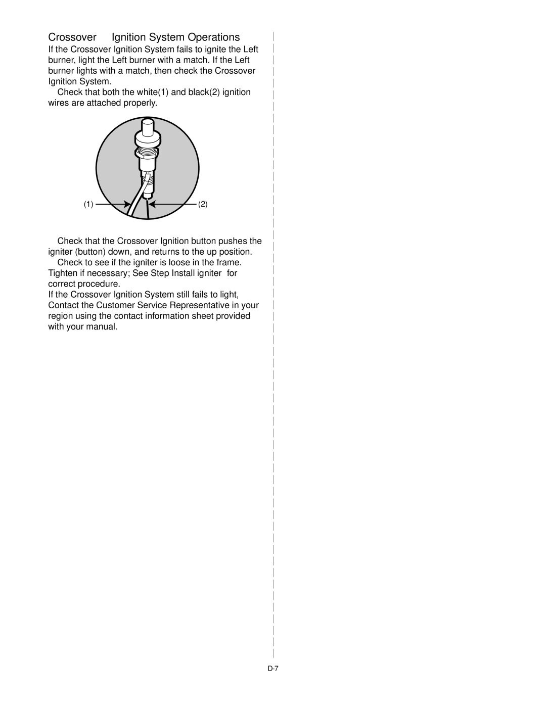 Weber Silver B manual Crossover Ignition System Operations 