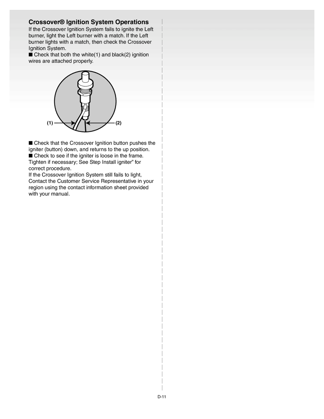 Weber Silver C manual Crossover Ignition System Operations 