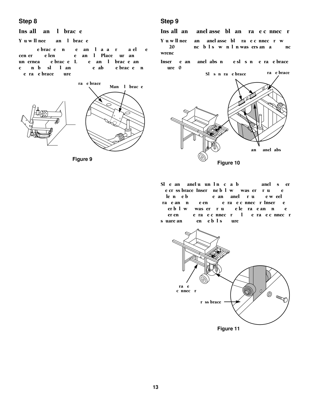 Weber SKYLINETM 520 owner manual Install manifold bracket, Install tank panel assembly and frame connector 