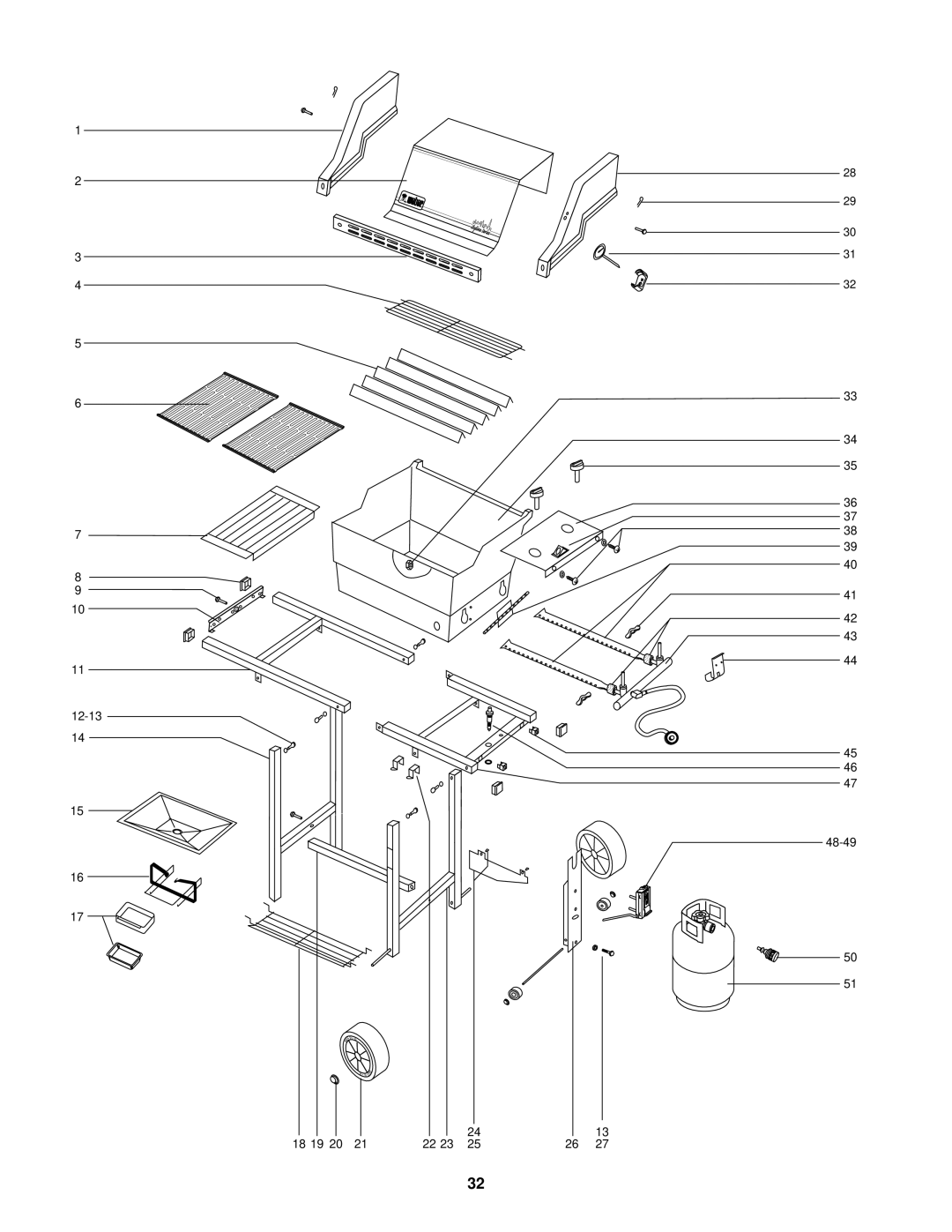 Weber SKYLINETM 520 owner manual 12-13 45 46 48-49 