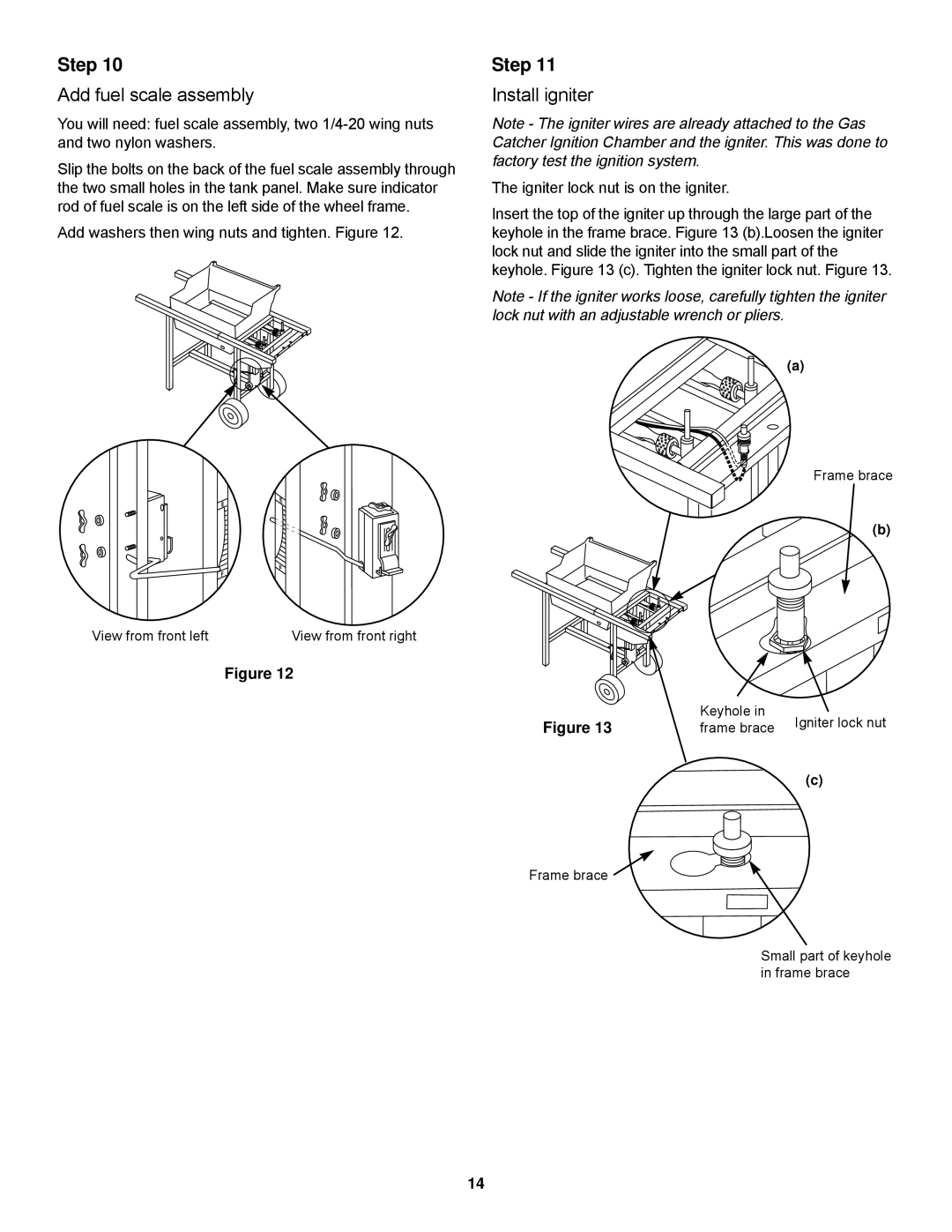 Weber Spirit 500 series owner manual Add fuel scale assembly, Install igniter 