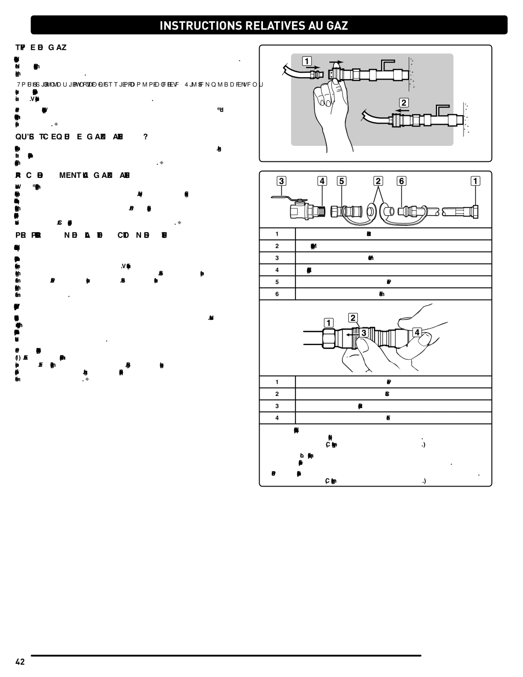 Weber Spirit Natural Gas Grill, 54265 manual Type DE GAZ, QU’ESt-CE QUE LE GAZ NAturel ?, Raccordement AU GAZ NAturel 