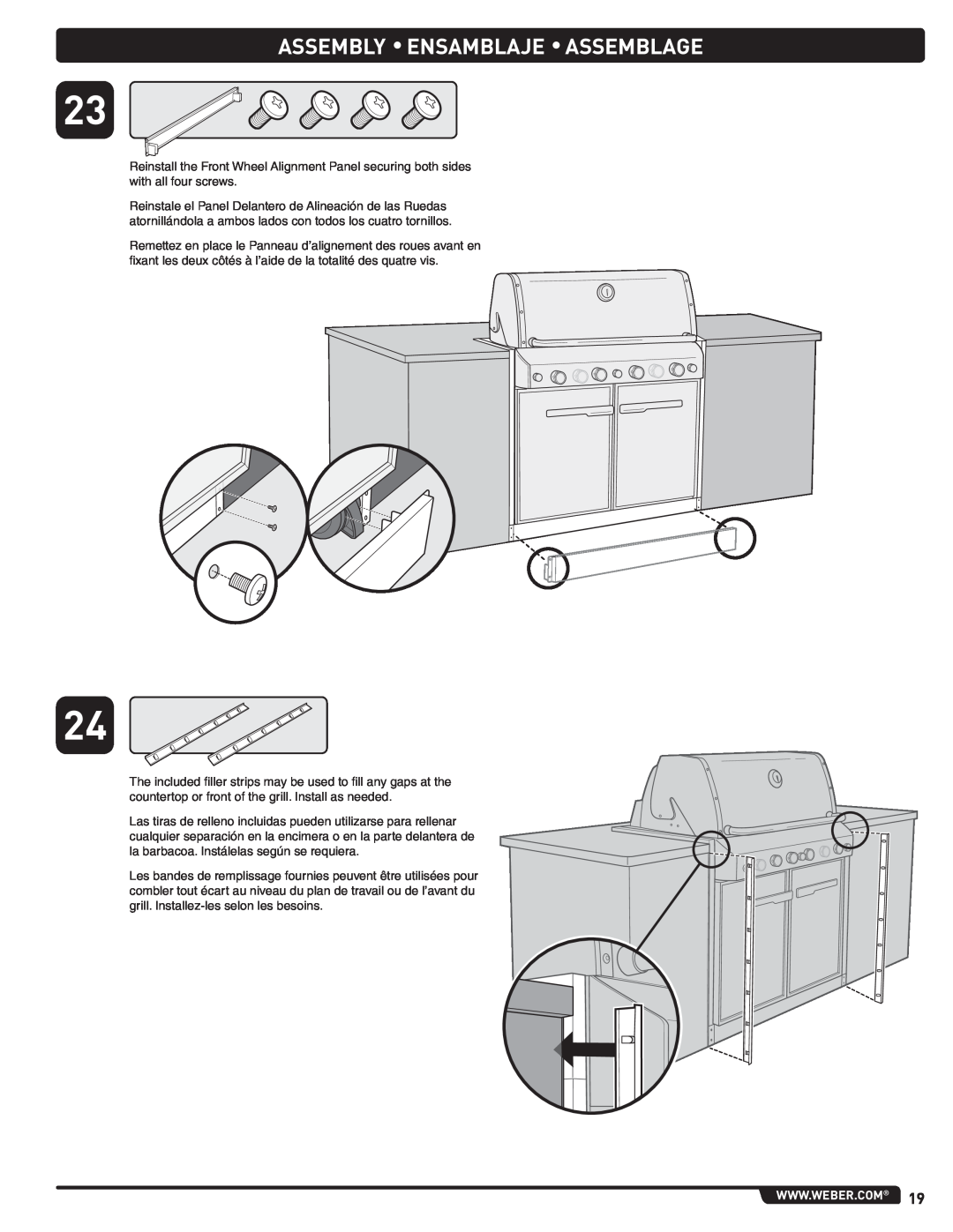 Weber 56576, Summit Gas Grill manual Assembly Ensamblaje Assemblage 