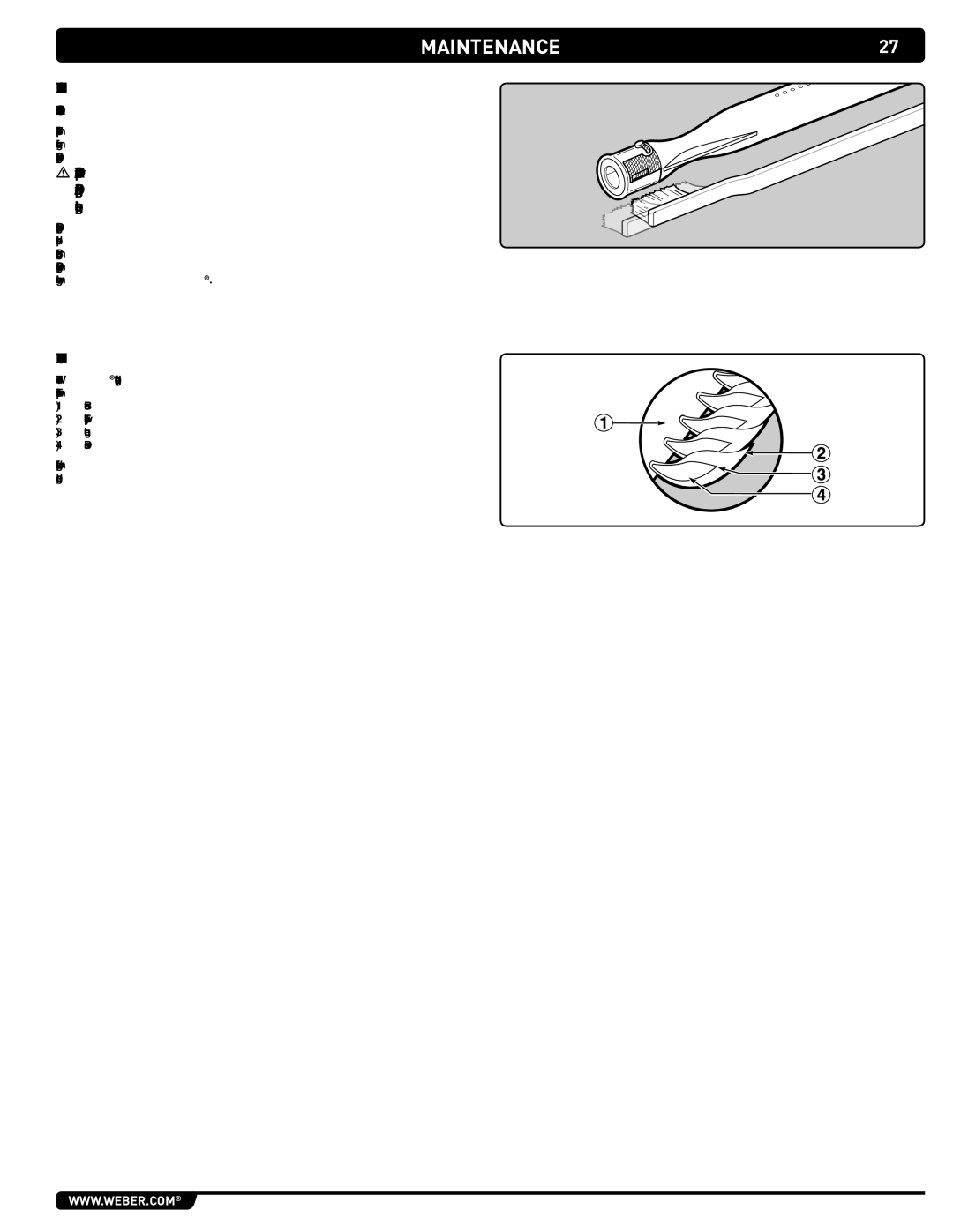 Weber 294001, SUMMIT GRILL CENTER manual Annual Maintenance, Burner Flame Pattern 