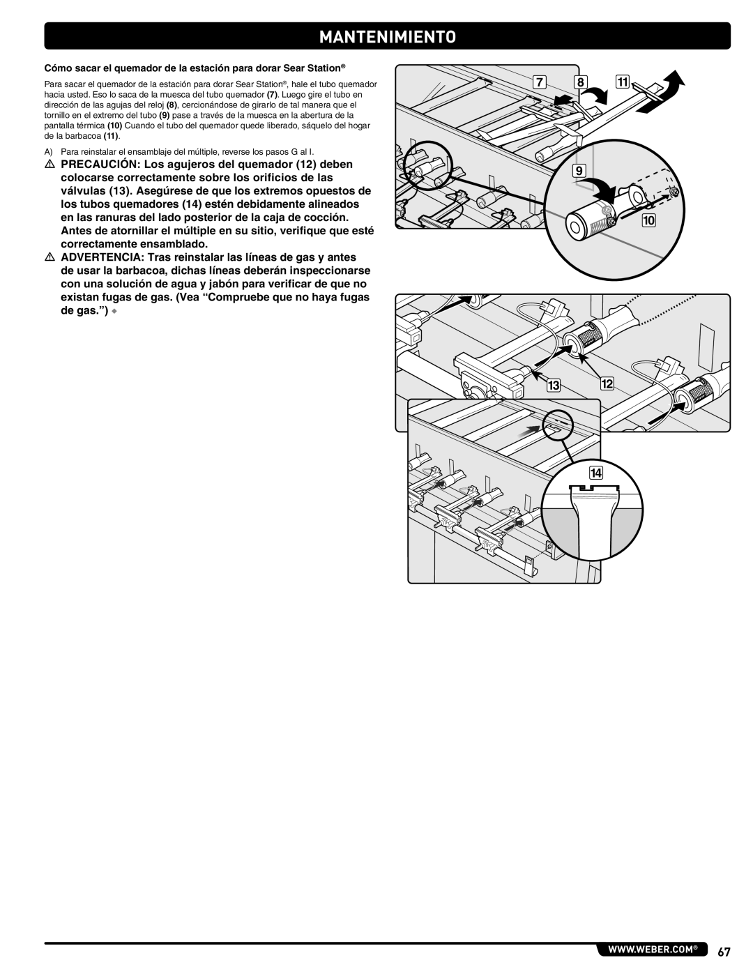 Weber 660- LP, Weber manual 115 