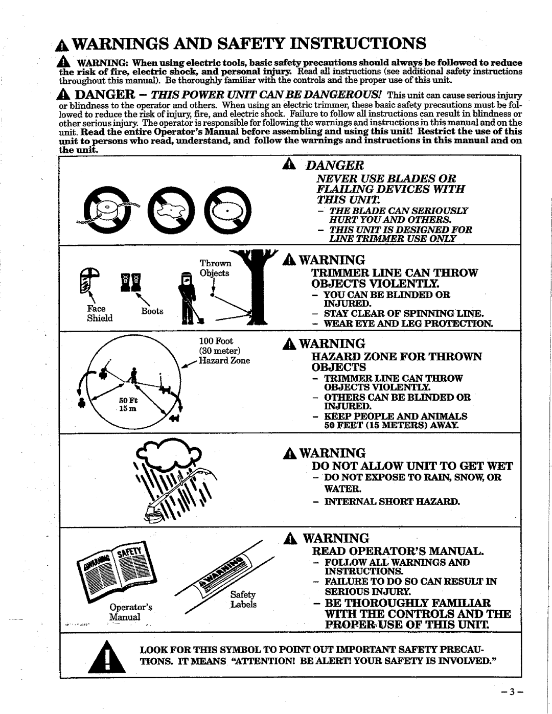 Weed Eater 1209 manual 