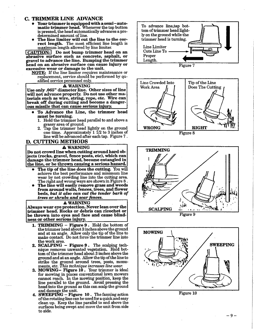 Weed Eater 1209 manual 