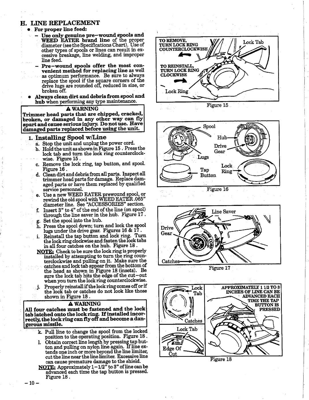 Weed Eater 1212 manual 