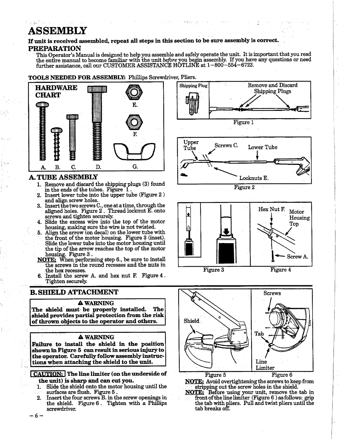 Weed Eater 1212 manual 