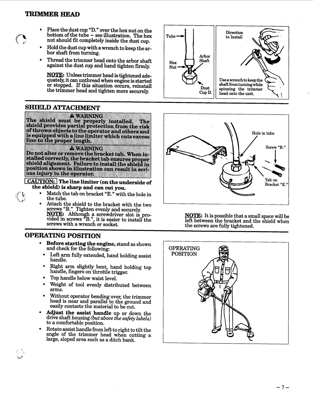 Weed Eater 15T manual 