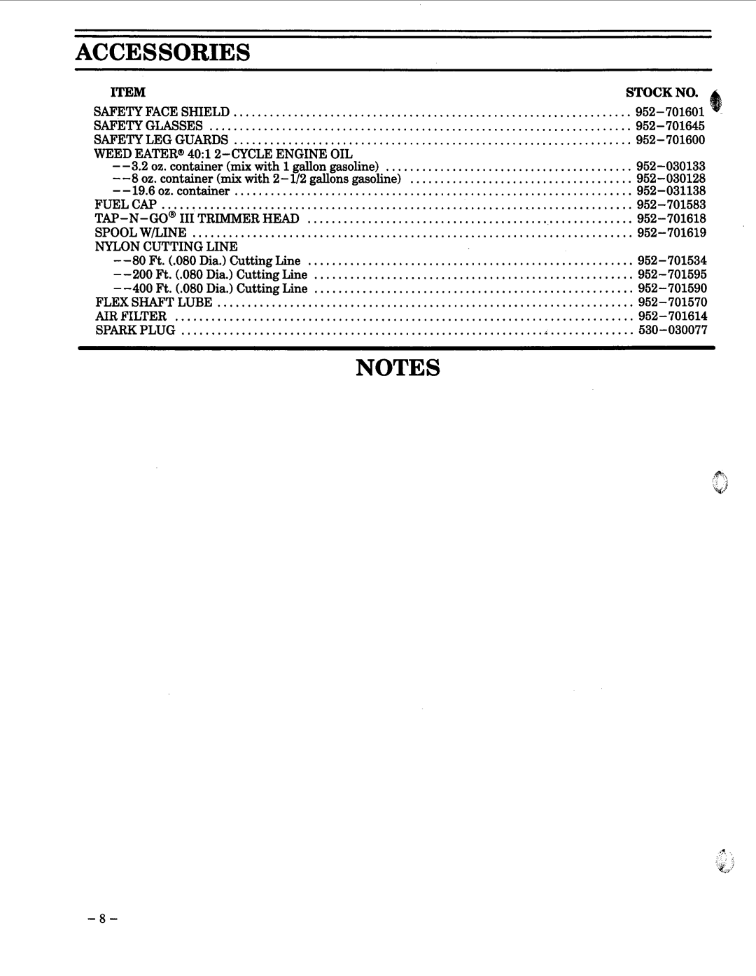 Weed Eater 15T manual 