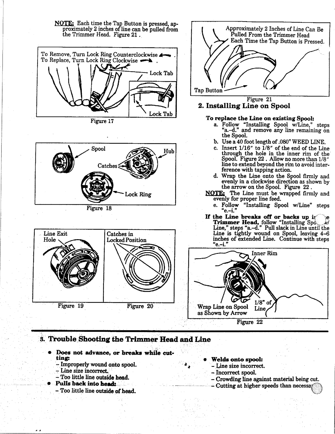 Weed Eater 17 manual 