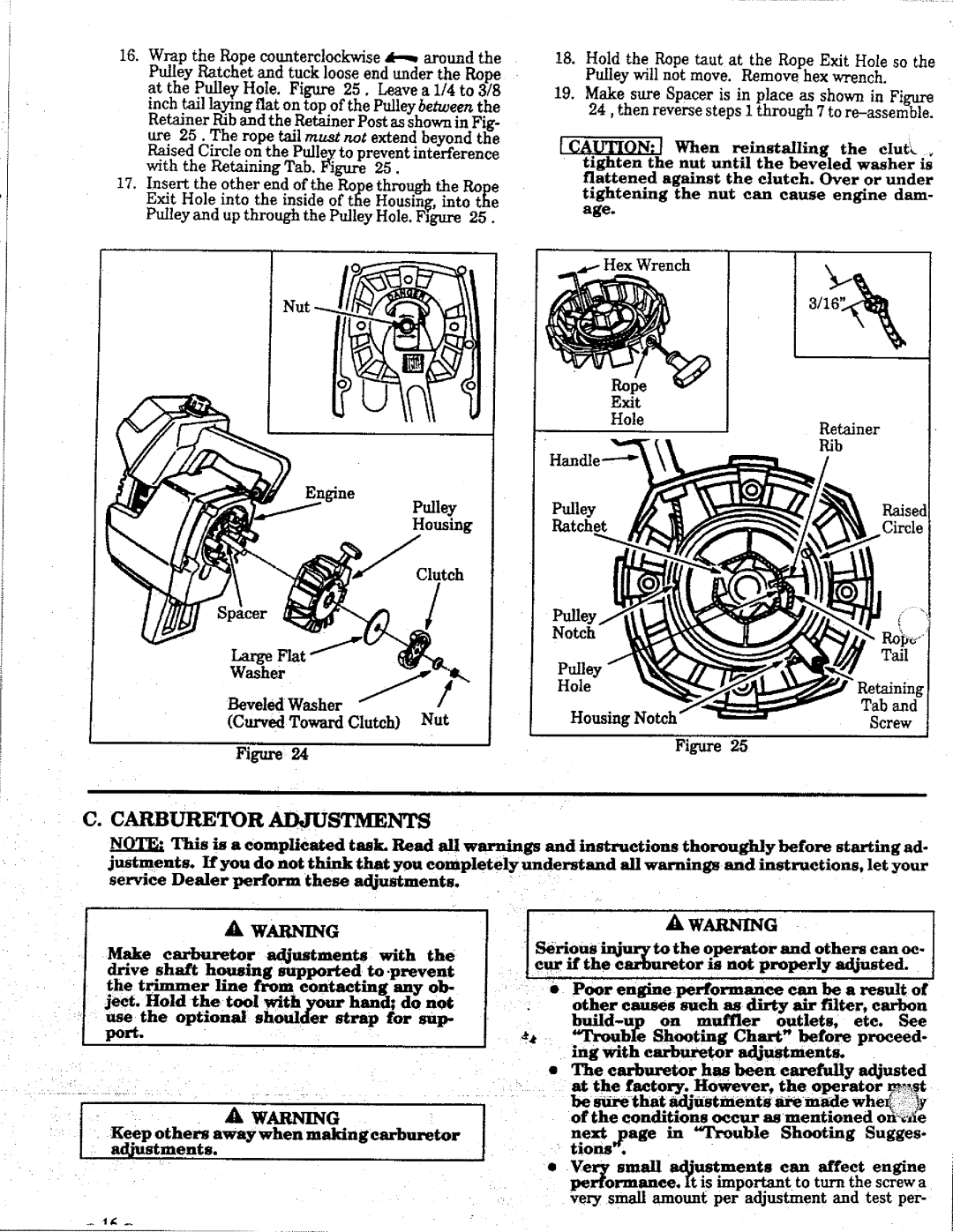 Weed Eater 17 manual 