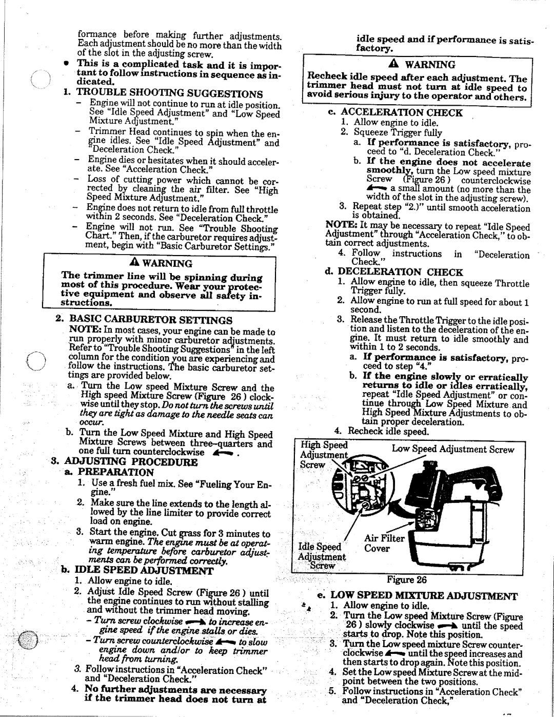 Weed Eater 17 manual 