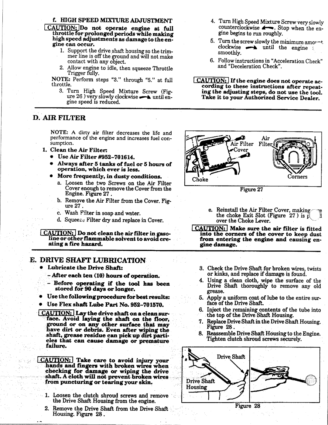 Weed Eater 17 manual 