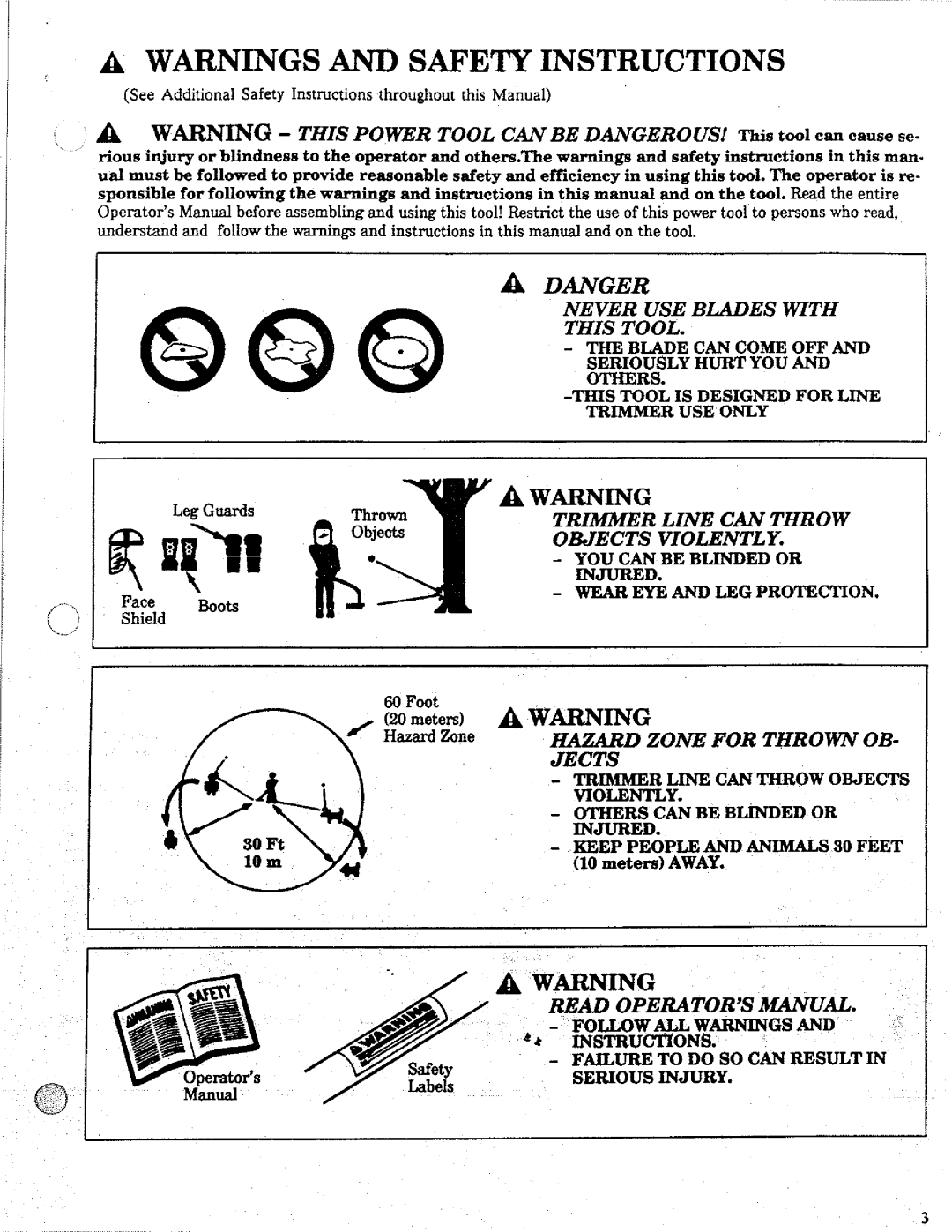 Weed Eater 17 manual 