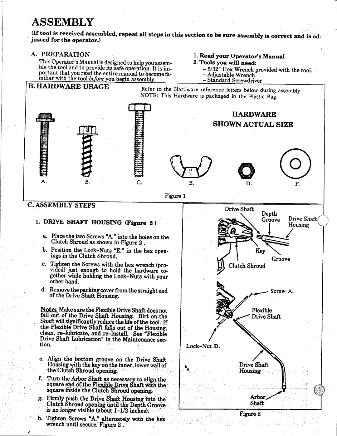 Weed Eater 17 manual 